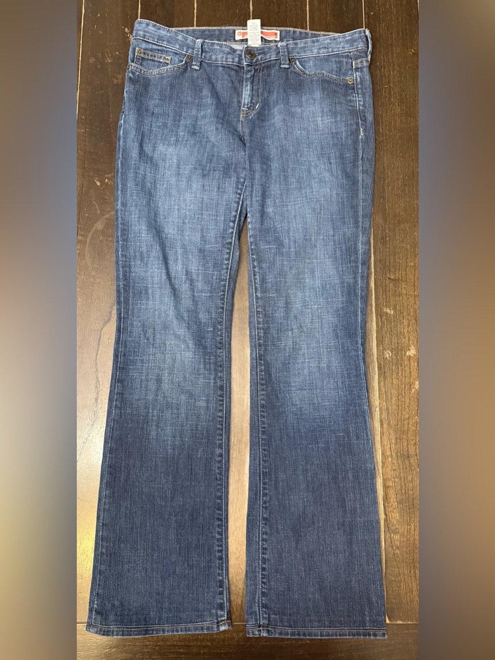 Gap 1969 Premium Low Rise Bootcut Jeans Womens 10 Long Blue Stretch Denim Y2K